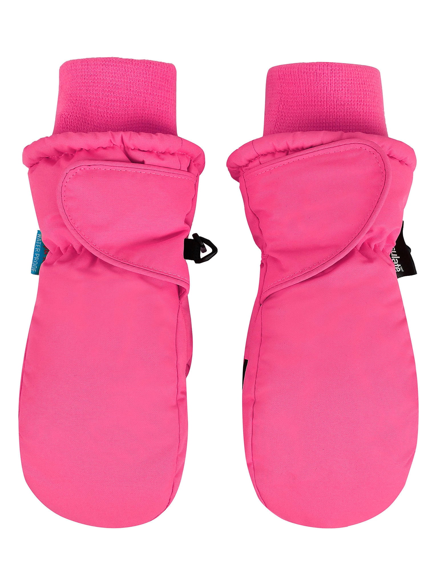 Kids Winter Gloves Easy-On Sherpa Lined Fleece Mittens for Winter Warm Gloves 5~12Y