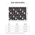thumbnail image 3 of KLL Cute Santa Claus Gift Print Fleece Throw Blanket, Horizontal Fleece Bedding Cute Soft Blankets Comfy Fleece Flannel Plush Home Decor for Couch & Bed -40"x30", 3 of 9