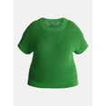 thumbnail image 5 of Terra & Sky Women’s Plus Crewneck Sweater with Short Dolman Sleeves, Midweight, Sizes 0X-5X, 5 of 5
