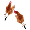 thumbnail image 4 of ADDHAT 2Ud Stakes De Gallina Para Jardín De Acrílico Marrón Con Para, 4 of 7