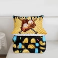 thumbnail image 5 of Erosebridal Ice Cream Drip Queen Comforter Set,Kids Baseball Ball Sport Bedding Comforter Set For Boys,Reversible,3-Piece, 5 of 7