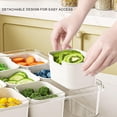 thumbnail image 3 of BIMZUC 12‑Compartment Clear Snack Tray with Lid & Handle – Portable Charcuterie & Fruit Organizer for Parties, Picnics, and Everyday Use, 3 of 8