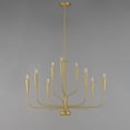 thumbnail image 3 of 24819SBR Maxim Lighting Vela - 9 Light Chandelier-24 Inches Tall and 32 Inches Wide-Satin Brass Finish    -Traditional Installation, 3 of 5