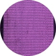 thumbnail image 1 of Ahgly Company Indoor Round Abstract Purple Modern Area Rugs, 4' Round, 1 of 4