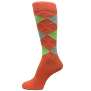 Spotlight Hosiery shades of ORANGE Men Groomsmen Dress Socks (Coral, Peach, Apricot)