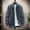 #Navy, variant on DPTALR Men's Winter Thickened Casual Long Sleeve Stand-Collar Hoodless Zipper Double-Pocket Cardigan Coat,Coffee,Big and Tall Men XXL