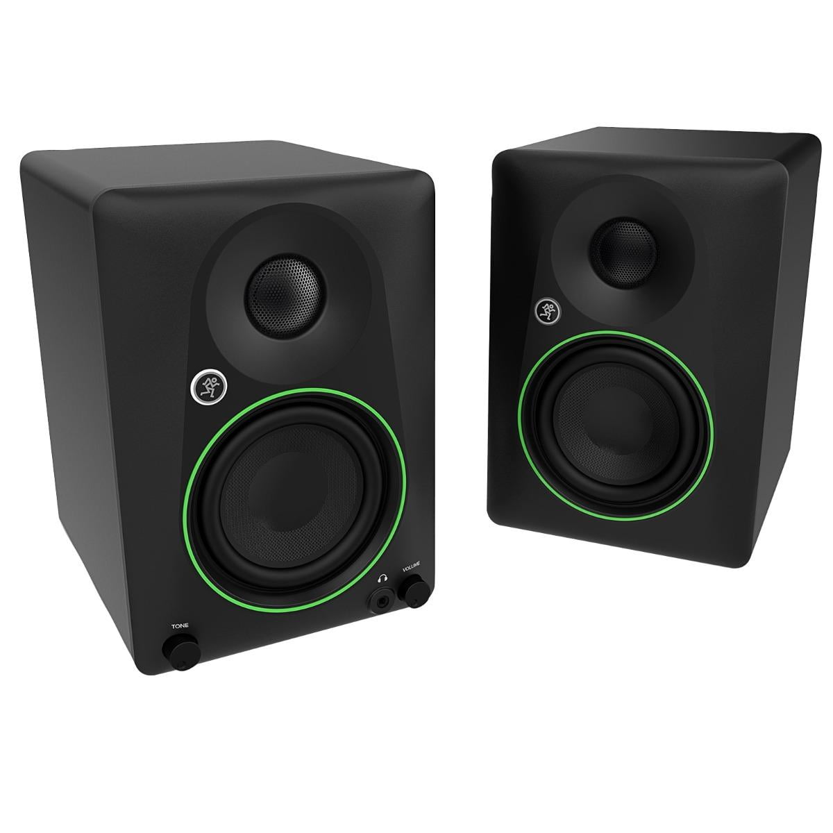Mackie CR4.5 4.5" Powered Studio Monitors with Stands Package