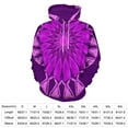thumbnail image 2 of Purple Floral Mandala Art 3D Print Hoodie Men Women Autumn Thin Pullover Sweatshirt Vintage Streetwear Tops, 2 of 6