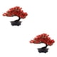 thumbnail image 4 of Plantas artificiales Bonsai Tree Wosthever 2piezas Rojo, 4 of 6
