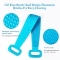 thumbnail image 2 of Back Scrubber for Shower,30inch for Choosing Inmorven Bath Body Brush Silicone Back Brush Extra Long Exfoliating Body Scrubber With Handle(Blue), 2 of 5