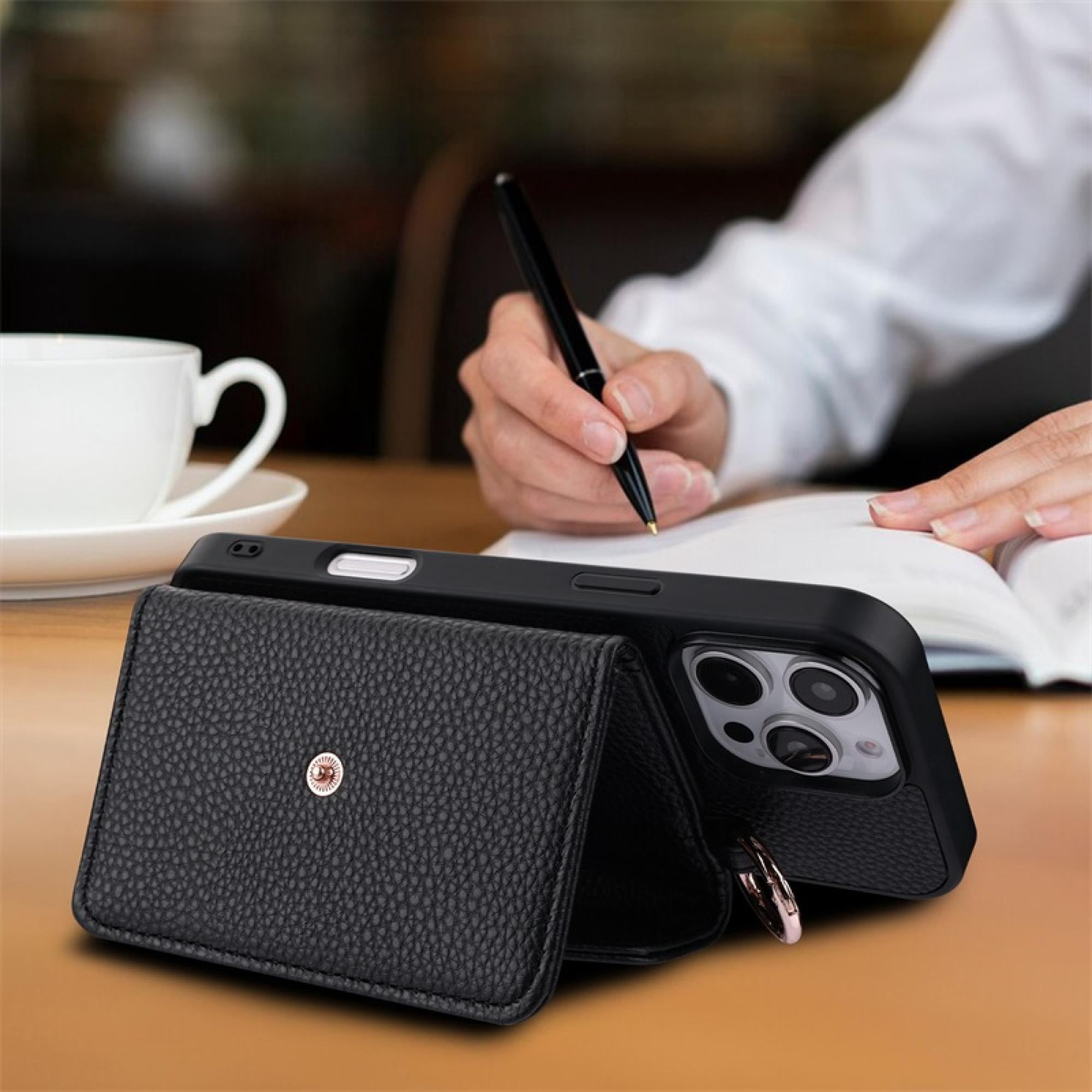 Crossbody Wallet Case with Card Holder & Kickstand compatiable with iPhone 16 Pro