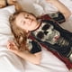 thumbnail image 5 of Balery Gothic Skull With Roses Conjunto de Pijama Infantil de Manga Corta con Estampado – Ropa de Dormir de Algodón Suave-4X-Large, 5 of 6