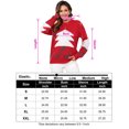 thumbnail image 7 of Christmas Sweaters for Women Reindeer Snowflake Holiday Ugly Knits Long Sleeve Pullover, 7 of 7