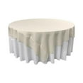 thumbnail image 1 of LA Linen TCpop90x90-IvoryP25 Polyester Poplin Square Tablecloth, Ivory - 90 x 90 in., 1 of 4