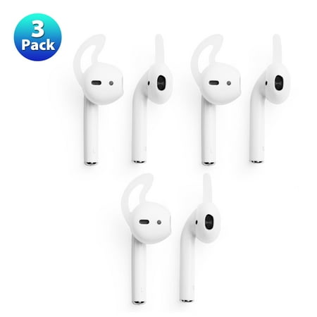 - AirPods 2 Hooks Airpod Skins by Insten 3-Pair Set Airpod Ear Hooks Earhooks Protective Wraps Soft Silicone Rubber Hooked Earphone Headphone Headset Skin Case Cover Clear