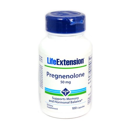 100 Mg 50 Gels - Life Extension - Pregnenolone - 50 Mg - 100 Caps