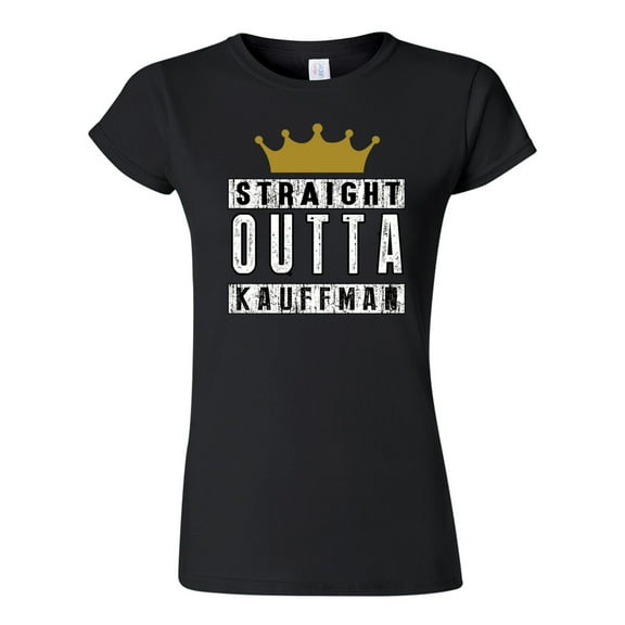 Junior Straight Outta Kauffman Crown Baseball Sports DT T-Shirt Tee