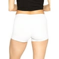 thumbnail image 3 of Stretch Is Comfort Women's Teamwear Cotton Stretch Booty Shorts| Adult Xsmall- Large, 3 of 5