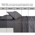 thumbnail image 6 of RUVANTI 100% Organic Cotton Sheets - California king Sheet Sets - 4 Piece Percale Weave Bedding, Crisp, Cooling & Breathable, Soft & Durable, 16" Deep Pocket, Hotel Quality Sábanas - Silver Filigree, 6 of 9