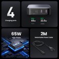 thumbnail image 4 of Cargador UGREEN 100W 65W GaN Cargador rápido para computadora portátil de escritorio Adaptador 4 en 1 para iPhone 16 15 14 Pro Max Cargador de teléfono Xiaomi Samsung, 4 of 5