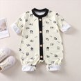thumbnail image 2 of CAUYDY 3-6M 9-12M 18-24M Boys Sleepers for Newborn Baby Clothes Preemie Long Sleeve Romper Fall Winter Infant Boy Soft Pajamas Toddler Bodysuit Black for Sizes 6-9 Months, 2 of 4
