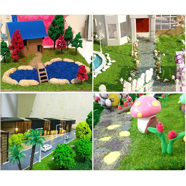 3-8mm Model Static Grass Flock Powder Foliage For Railway Artificial Mini  Terrain Lawn Landscape Scenery Diorama Accessories