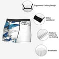 thumbnail image 6 of Fotbe Blue Flying Butterflies Men’s Total Support Pouch Boxer Briefs, X-Temp Cooling, Moisture-Wicking Underwear, Regular, Long-leg and Trunk-XX-Large, 6 of 9