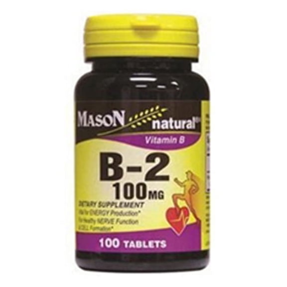 Mason Naturals Vitamin B-2 100 Mg Tablets - 100 Ea