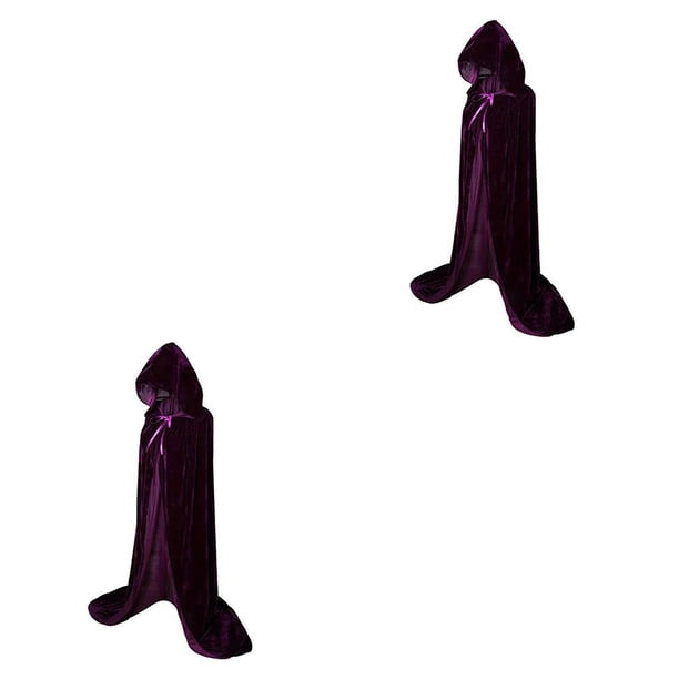 Wosthever 2020 nuevos disfraces de Halloween mujeres hombres capa elegante con capucha adultos/niños largo negro vacaciones fiesta capas capucha Type6 NO6 Wosthever CBP370515
