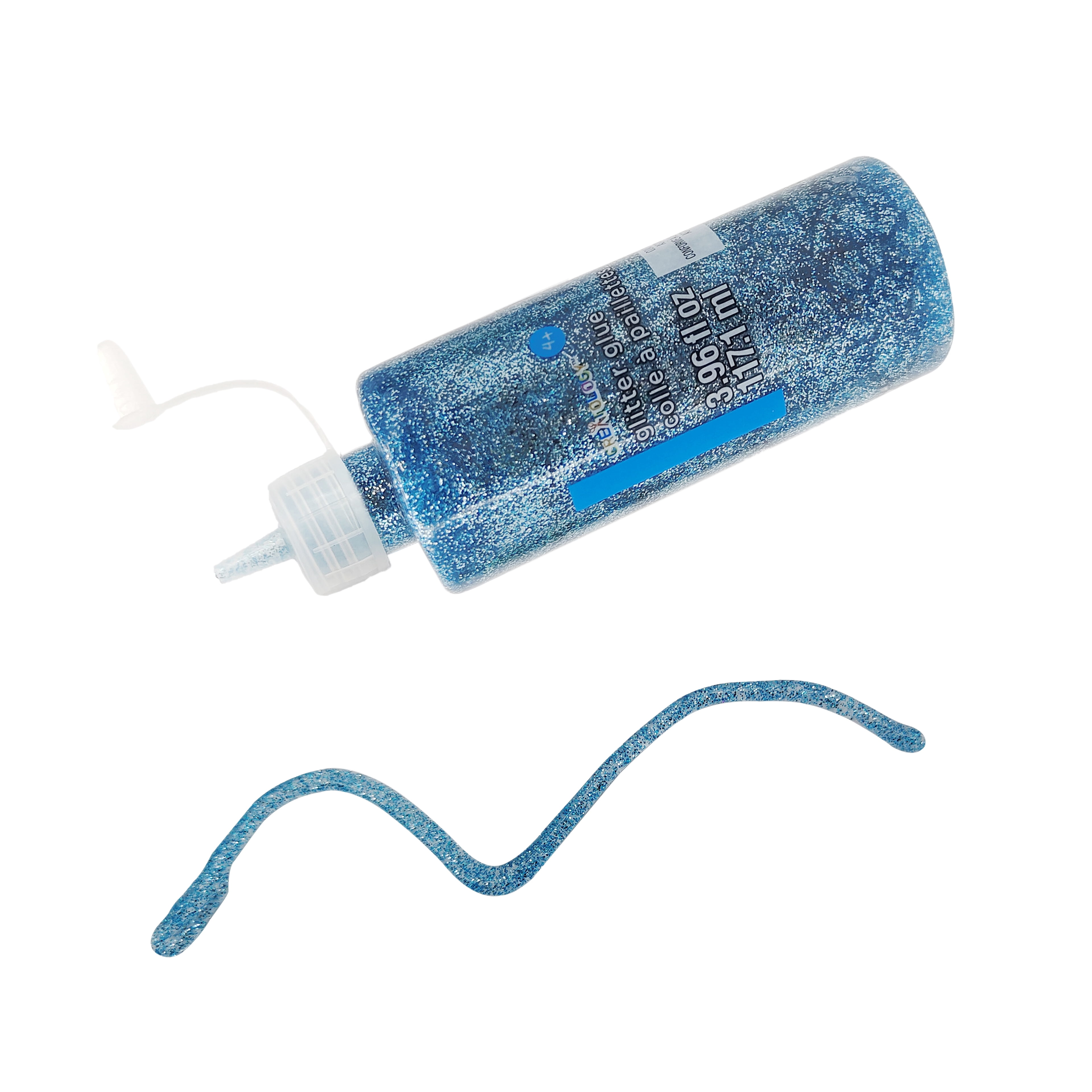 Light Blue Pearlized Glitter Glue by Creatology – Craft Adhesive with Sparkle Finish - 3.96 fl. oz. Bottles - 12 Pack