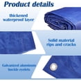thumbnail image 3 of Heavy Duty Waterproof Tarp, 30 x 40 FT, Blue, 5MIL Thick, Multi-Purpose Cover for Construction, Vehicle and Outdoor Use, Large Tarp with Grommets, All-Weather Protection, 3 of 7