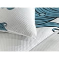 thumbnail image 3 of Ambesonne Mermaid Quilted Coverlet 3 Pcs, Girl Oceanic Hairstyle, Queen Size, Petrol Blue White, 3 of 4