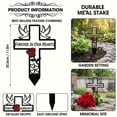 thumbnail image 3 of Metal Cemetery Memorial Plaque For Remembrance 12x6 Inch Decorations For Cemetery Memorial For Outdoors For Loss Of One Memorial Day, 3 of 9