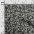 thumbnail image 2 of oneOone Cotton Flex Gray Fabric Asian Floral Craft Projects Decor Fabric Printed By The Yard 40 Inch Wide, 2 of 4