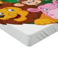 thumbnail image 2 of Ambesonne Colorful Fitted Sheet, Exotic Savannah Animals, Queen Size, Multicolor, 2 of 3