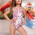 thumbnail image 2 of Yuyamidu Axolotl Swimsuits for Girls Crisscross Back Bathing Suit Athletic Competition Swimwear Sleeveless Crew Neck Summer Beach Wear Gymnastics Leotards, 2 of 7