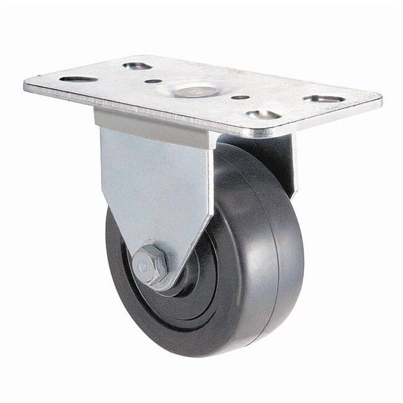 Manufacturer Varies Plate Caster,Rigid,Rubber,3 7/16"H 1UKV2