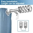 thumbnail image 2 of Urbanest 3/4" Diameter Coil Drapery Rod, 28" to 48", Brushed Steel, 2 of 6