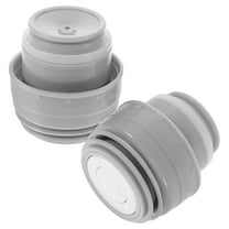 Masteelf 2pcs Insulated Water Bottle Stopper Replacement Lid For Insulated Water Bottles Compatible With HAERS Cup Cap 45mm Mouth Cup 500ml To 1200ml Thermal Cups For Vacuum Flasks Grey