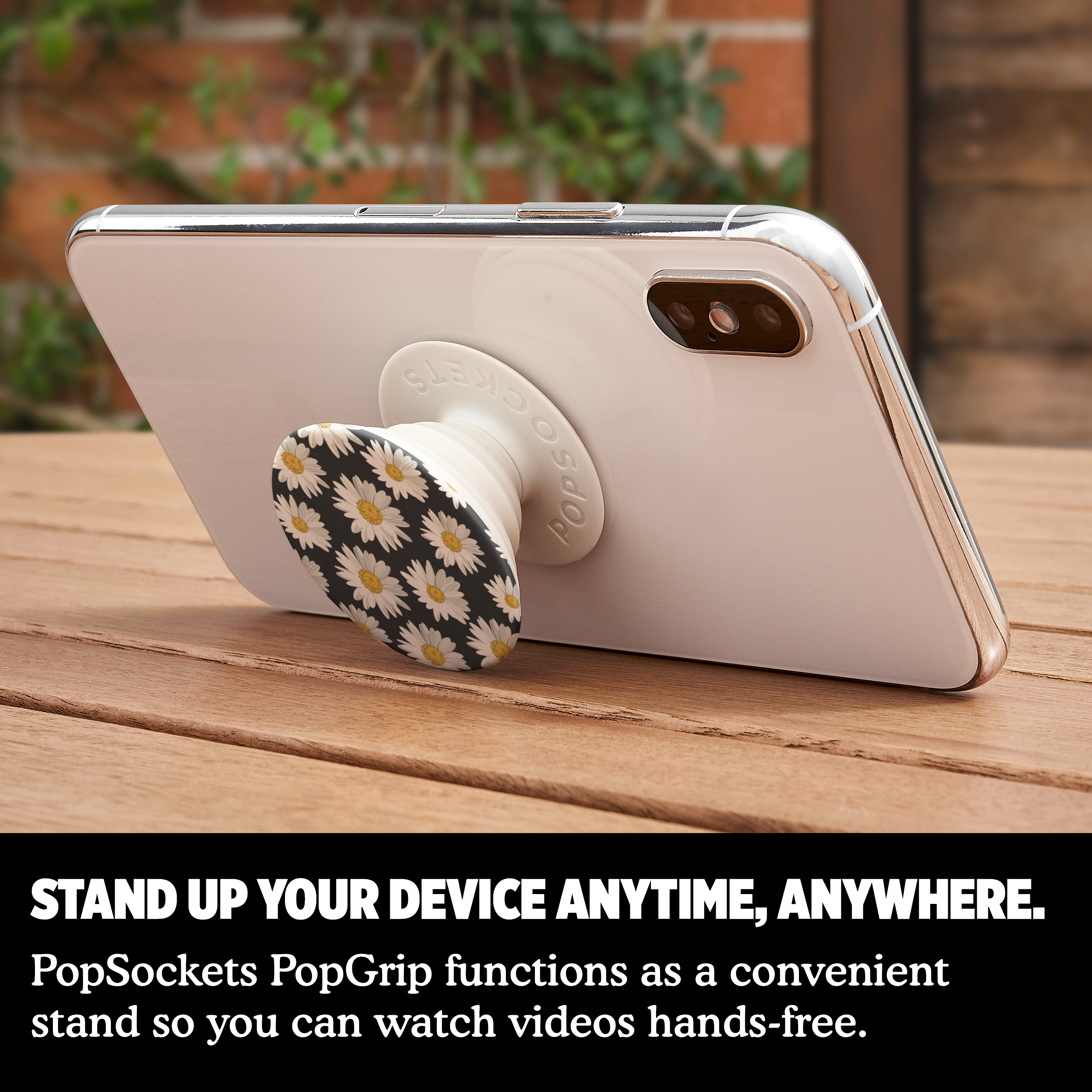 PopSockets Grip with Swappable Top for Cell Phones, PopGrip Daisies
