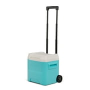 Igloo 16 QT Laguna Hard Side Ice Chest Cooler with Wheels, Aqua Blue