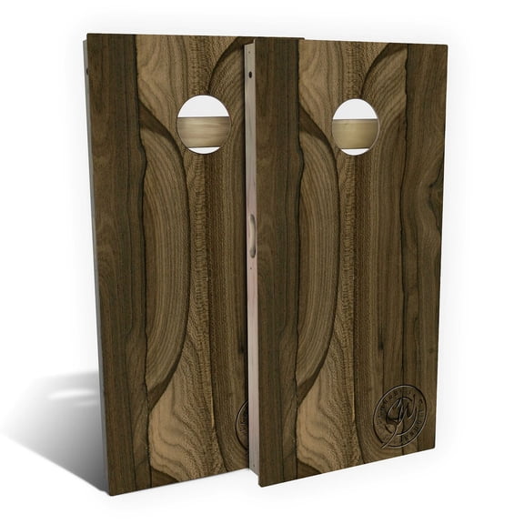 Skip's Garage | Ziricote Cornhole Board Set | Includes Boards & Bags | Choose Your Size & Accessories