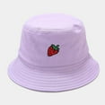 thumbnail image 1 of Chapeau de Pêcheur Unisexe Adulte Femme Homme Imprimé Fraise Protection Solaire Extérieur, 1 of 2