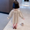 thumbnail image 5 of Baby Girls Crushed Flower Pattern Long Sleeve Casual Dress, 5 of 8
