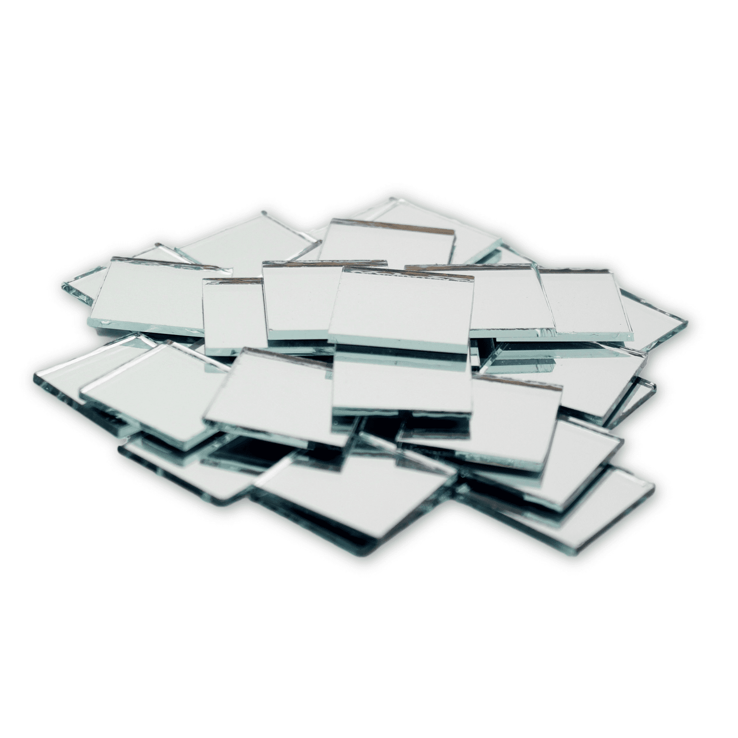 1 Inch Small Mini Square Craft Mirror 25 Pieces Mirror Mosaic Tiles Walmartcom Walmartcom