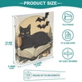 thumbnail image 3 of FORMRS 3 Ring Binder with Pockets 1.5" D-Rings Clip Board 200 Sheets Capacity, Beige Halloween Cat, 3 of 8