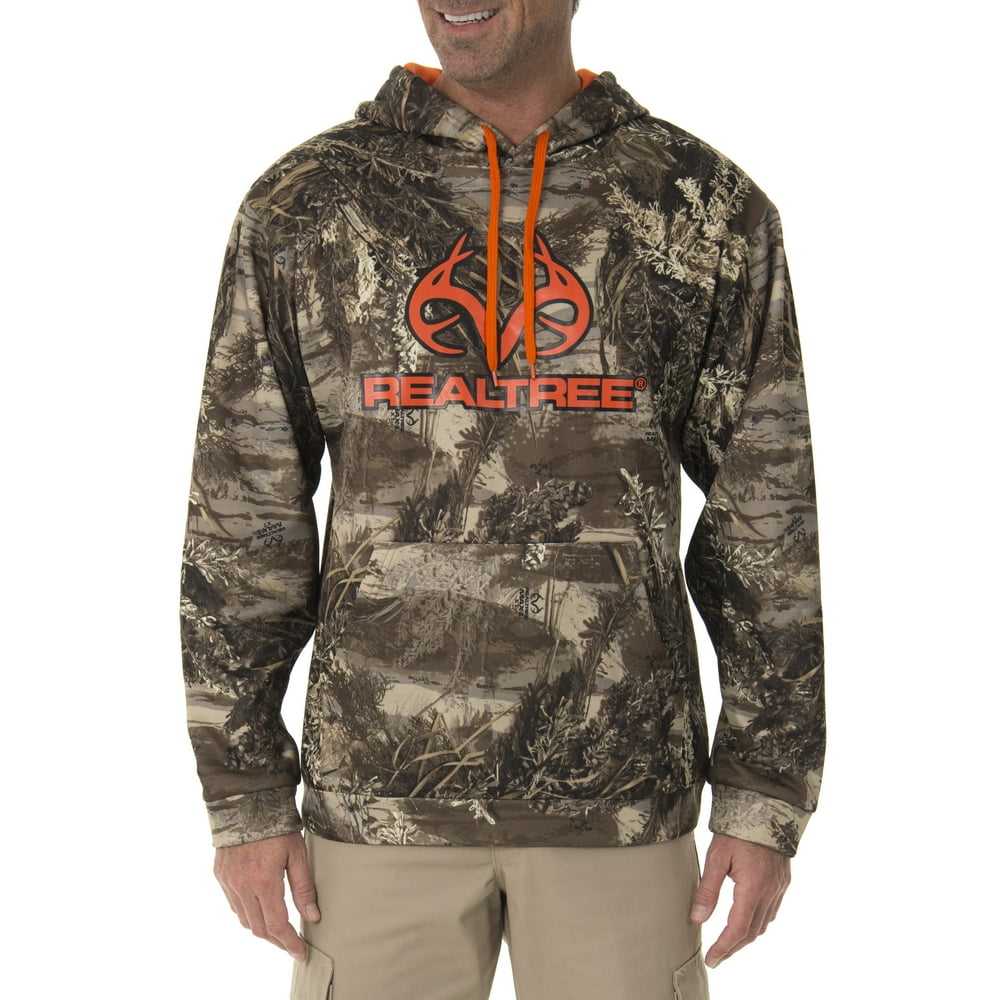 Realtree Men's Camo Performance Fleece Hoodie - Walmart.com - Walmart.com