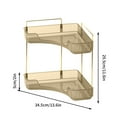 thumbnail image 3 of Viflosae 360 Rotating Cosmetics Storage Rack Corner Toilet Storage Box Bedroom Jewelry Cosmetics Decoration Storage Rack Savings on flyer items, 3 of 3