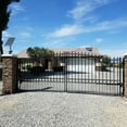 thumbnail image 3 of ALEKO Garden Steel London Style 16 feet Dual Swing Driveway Gate Black, 3 of 18