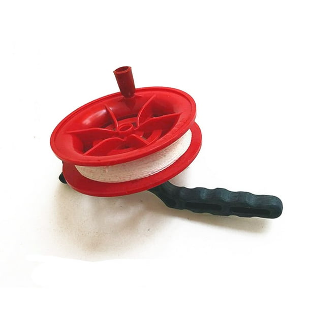 IROINID line length 100M Twisted String Line Red Wheel Kite Reel Winder 